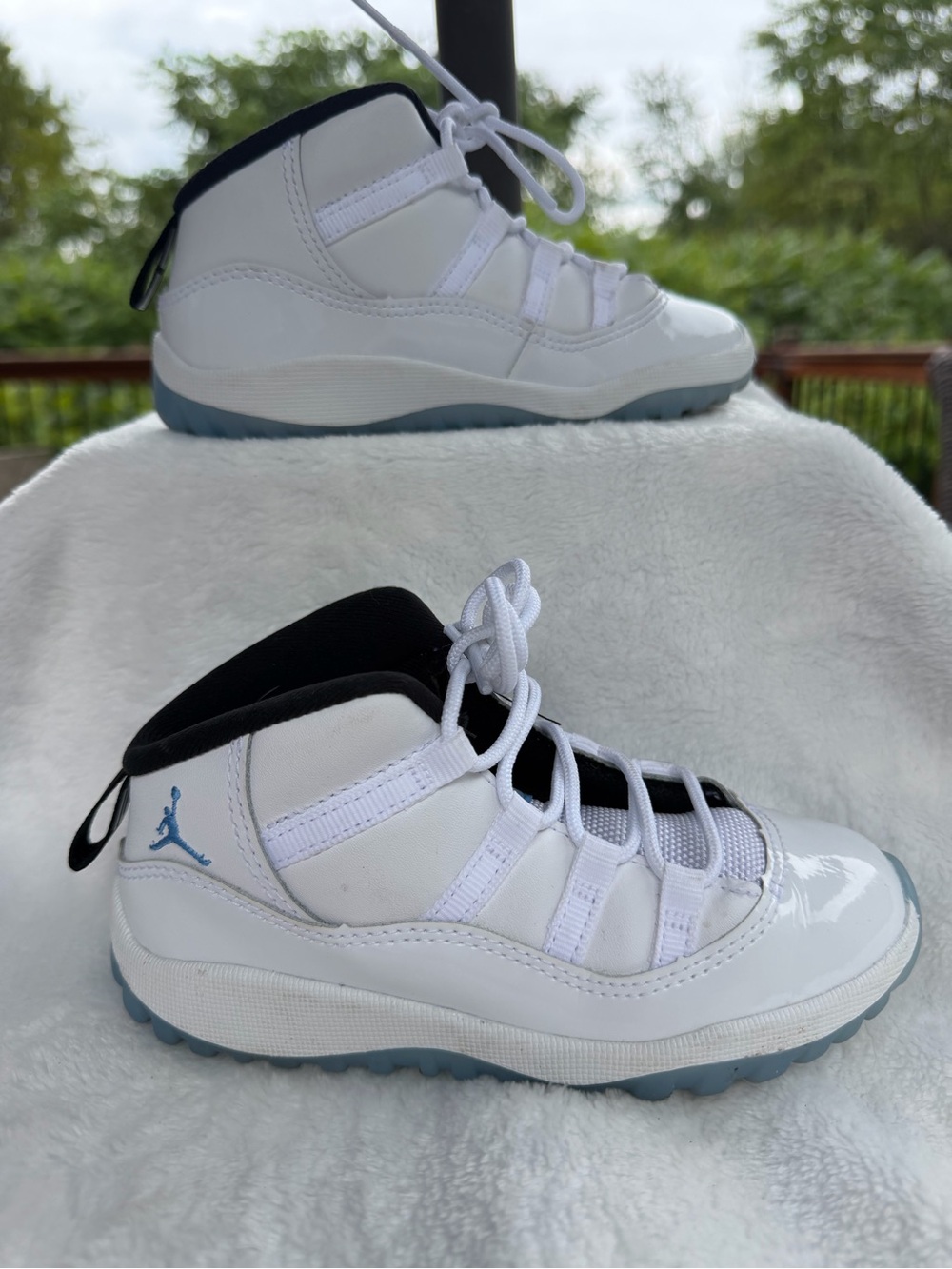Nike Air Jordan 11 Retro TD Legend Blue White Columbia 378040-104 Toddler 10C
